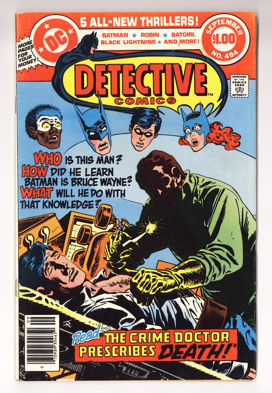 Detective Comics Vol 1 494  Low Grade   (1980)     