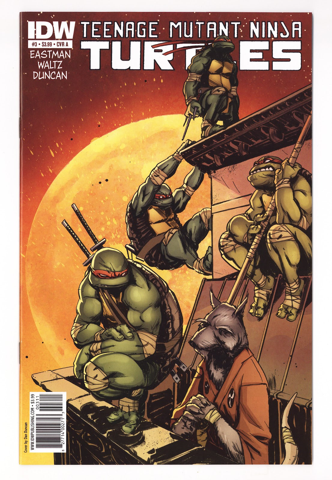 Teenage Mutant Ninja Turtles Vol 5 3  VF+ (8.5)   (2011) Duncan   Cover A - Dan Duncan