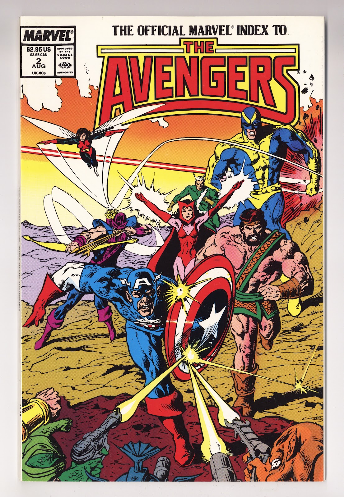 The Official Marvel Index to the Avengers Vol 1 2  High Grade   (1987)     