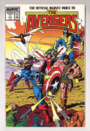 The Official Marvel Index to the Avengers Vol 1 2  High Grade   (1987)
