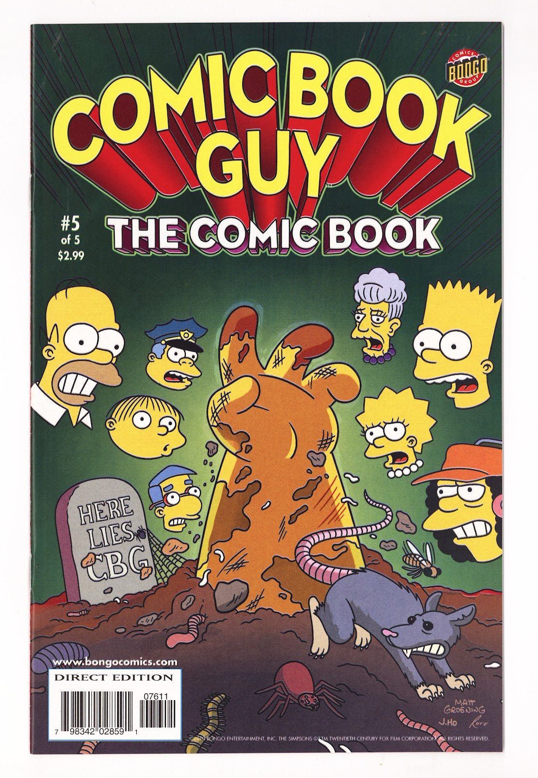Bongo Comics Presents Comic Book Guy: The Comic Book   5  NM- (9.2)   (2010)     