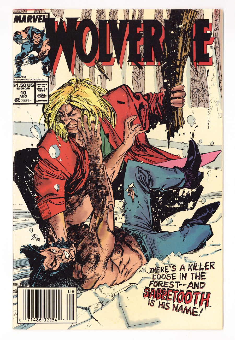 Wolverine Vol 2 10  FN+ (6.5)   (1989)   Newsstand
