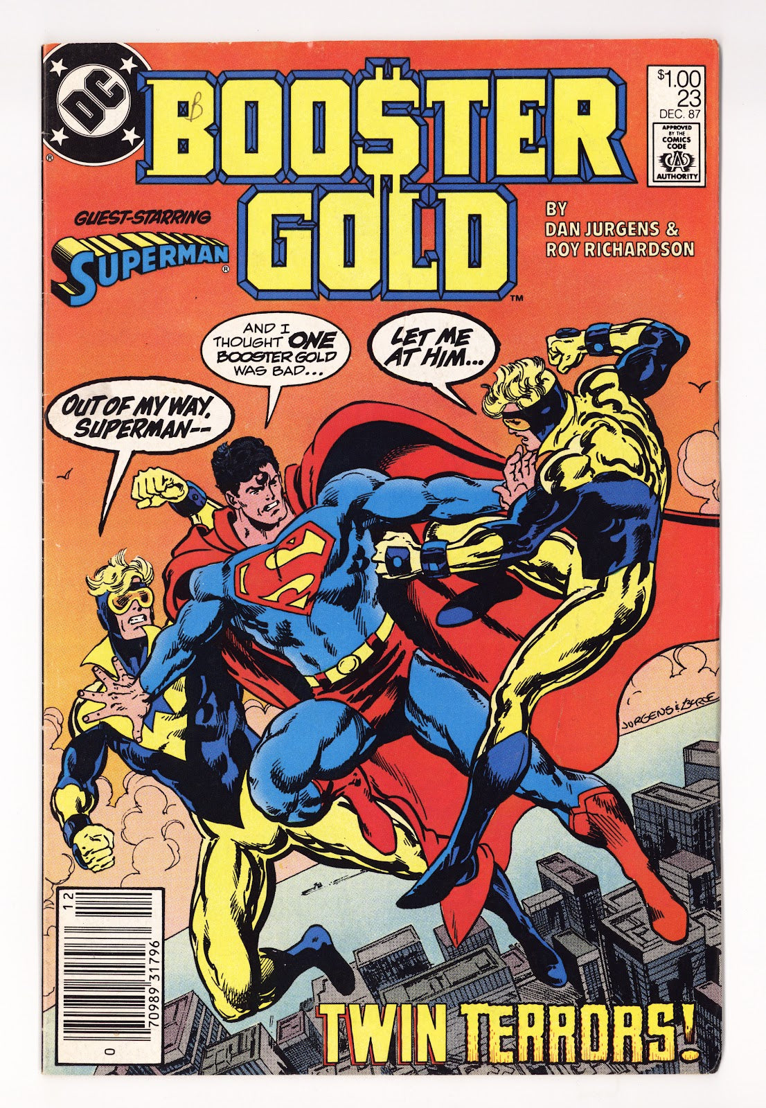 Booster Gold Vol 1 23  Low Grade   (1987)   Canadian Price Variant  