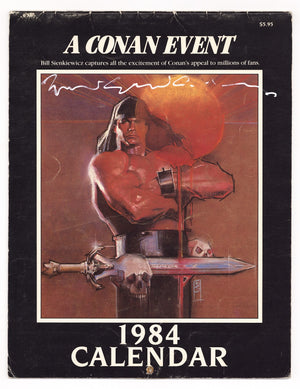 A Conan Event: 1984 Calendar [nn] GD/VG (3.0) (1984) Signed x1 Cover Bill Sienkiewicz
