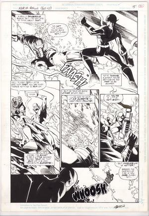 Flash Annual Vol 2 8 Pg. 5 Original Art by Humberto Ramos (1995)