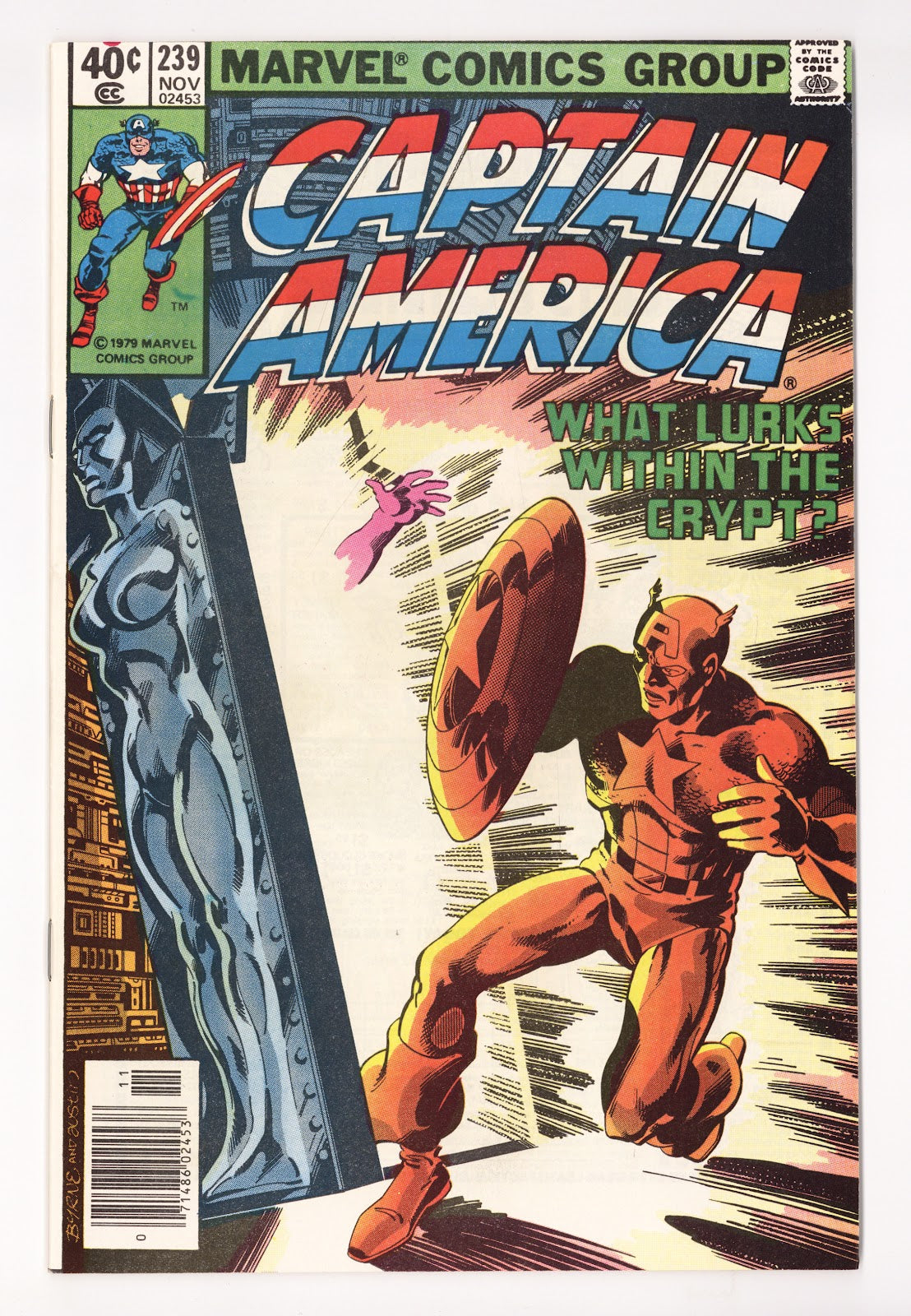 Captain America Vol 1 239 Mid Grade (1979) Newsstand 