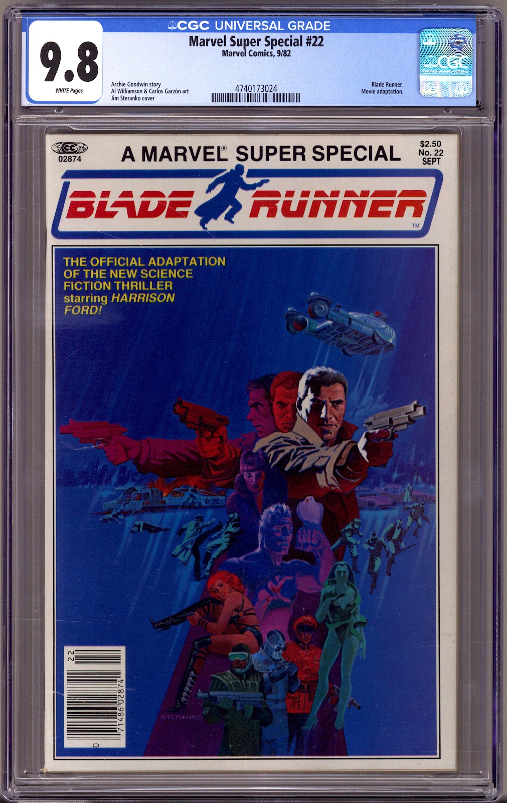Marvel Super Special Vol 1 22 CGC 9.8 (NM/M) (1982) 