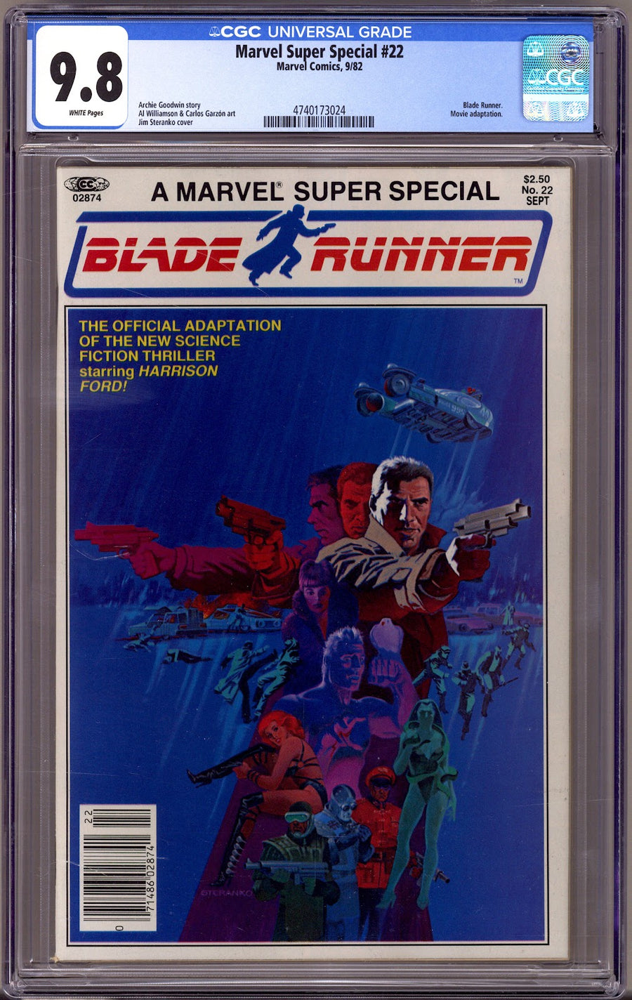 Marvel Super Special Vol 1 22 CGC 9.8 (NM/M) (1982) 