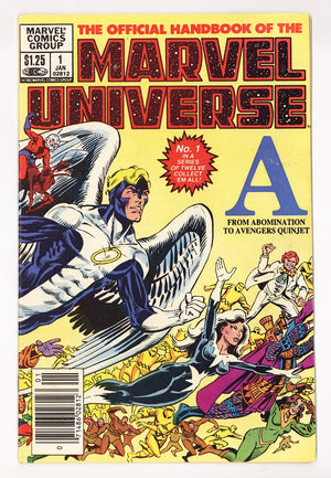 The Official Handbook of the Marvel Universe Vol 1 1  High Grade   (1983)   Canadian Price Variant