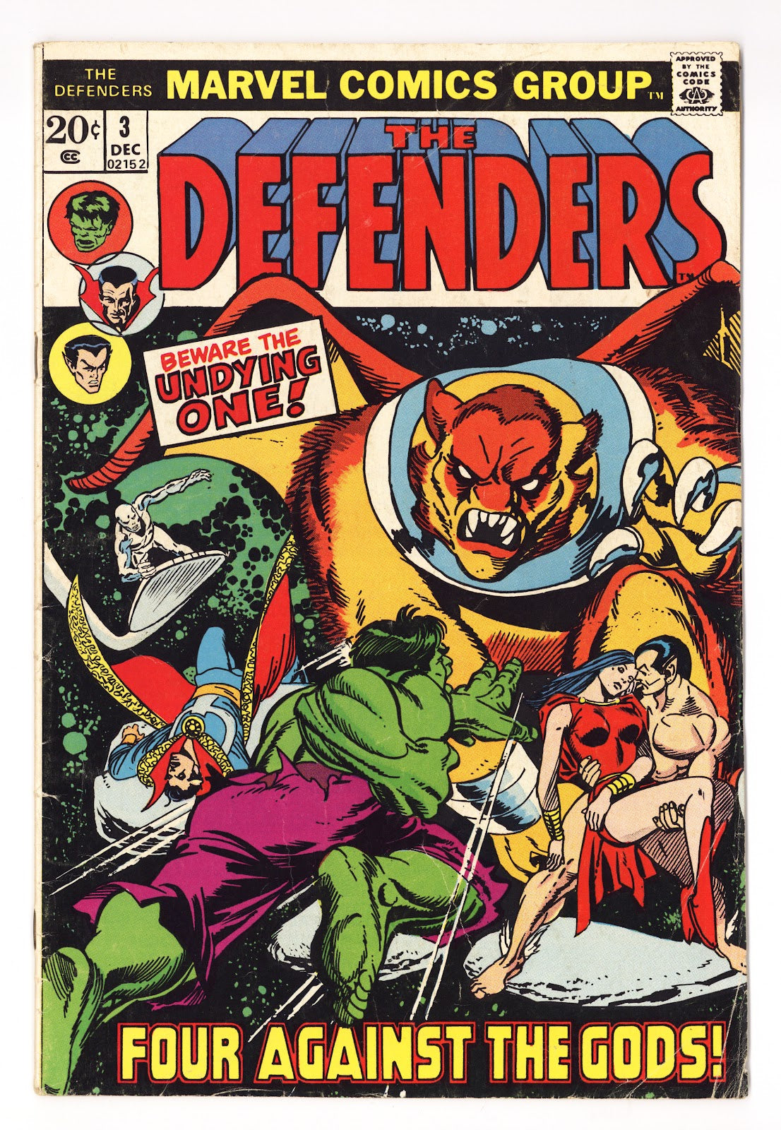 The Defenders Vol 1 3  VG- (3.5)   (1972)     