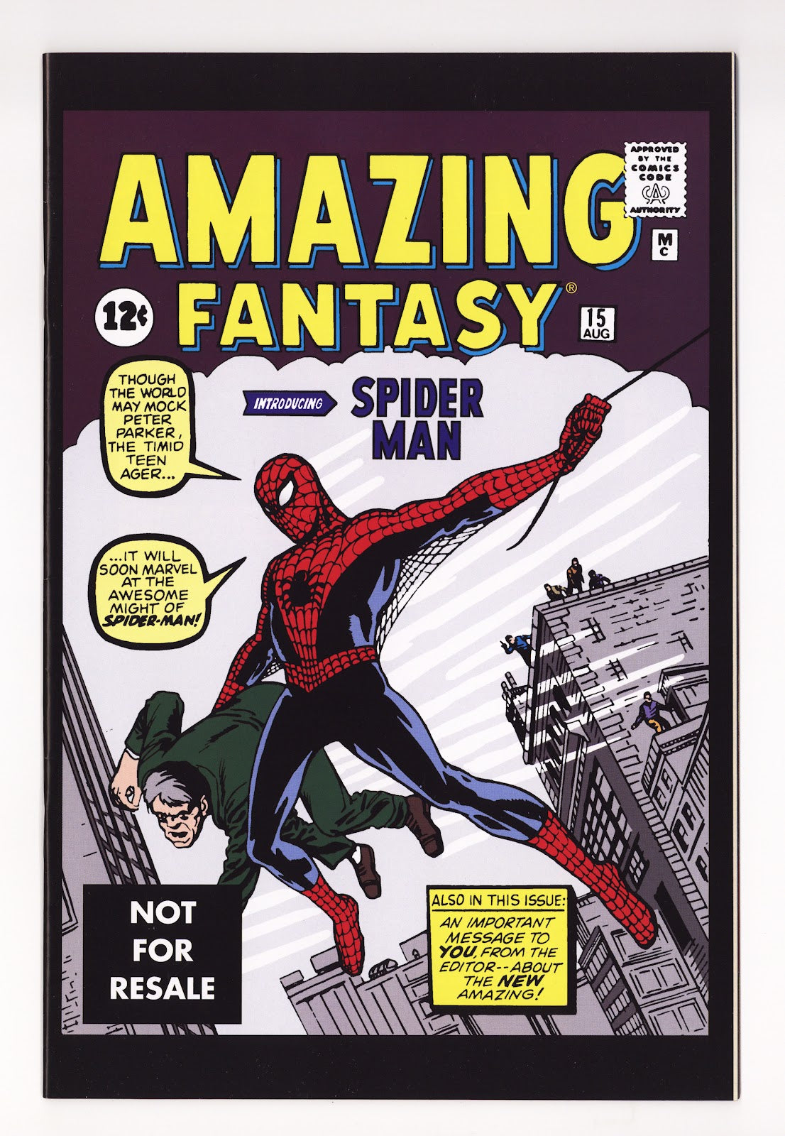 Amazing Fantasy #15 Marvel Legends Reprint [nn] VF- (7.5) (2005) 