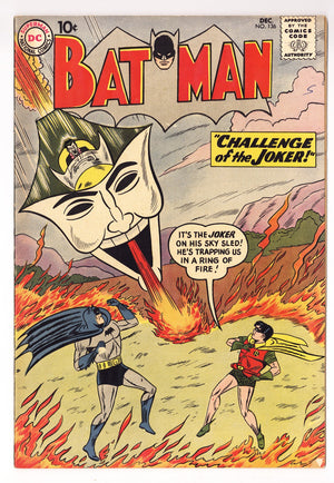 Batman Vol 1 136 VG+ (4.5) (1960)