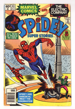Spidey Super Stories Vol 1 43  VG- (3.5)   (1979)