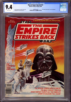 Marvel Super Special Vol 1 16 CGC 9.4 (NM) Empire Strikes Back  (1980)