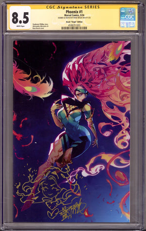 Phoenix Vol 1 1 CGC 8.5 (VF+) (2024) Besch Virgin Incentive Variant Signed / Remarked x1 Cover Rose Besch