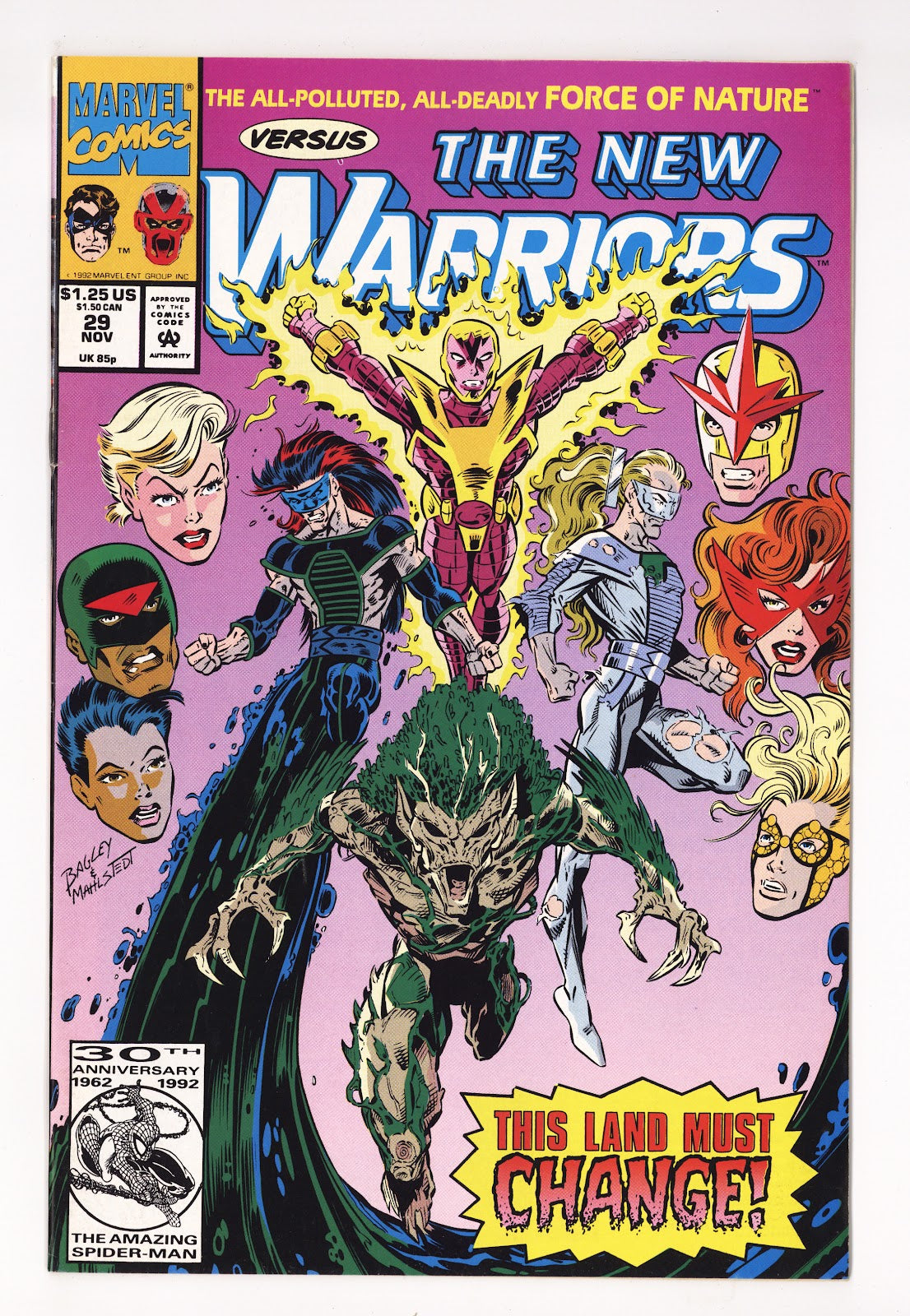 The New Warriors Vol 1 29 Mid Grade (1992) 