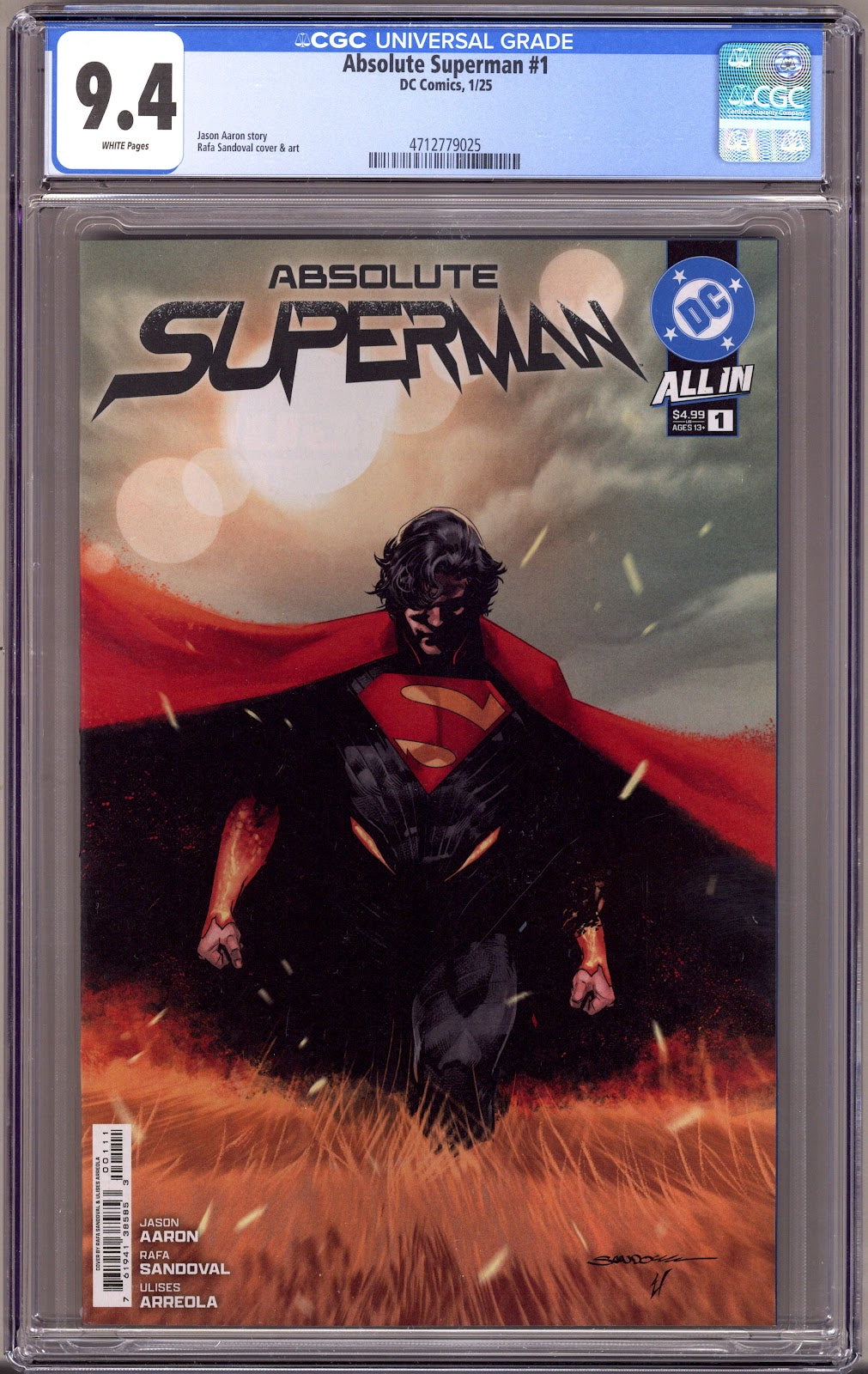 Absolute Superman   1 CGC 9.4 (NM)   (2025)     