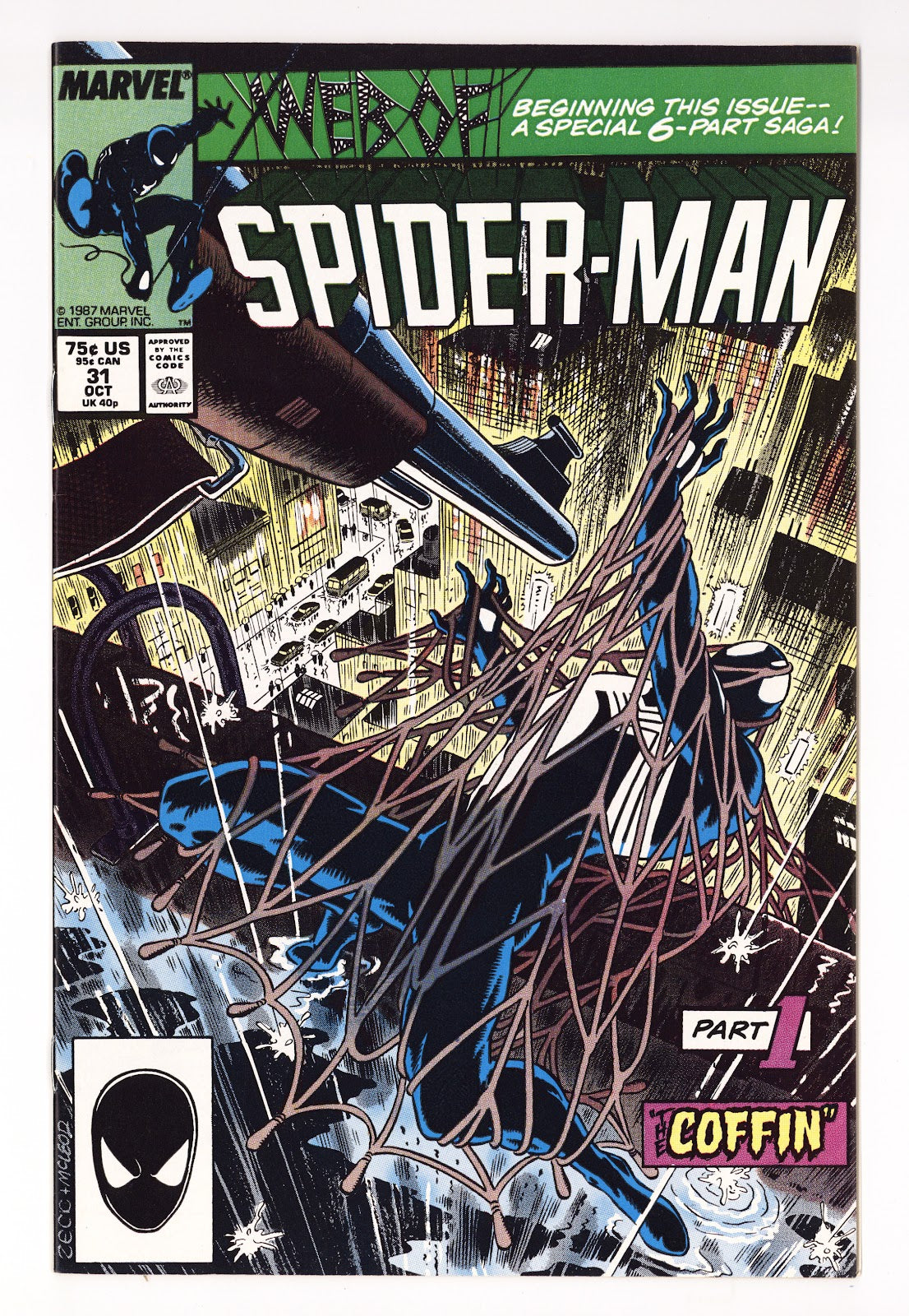 Web of Spider-Man Vol 1 31 FN/VF (7.0) (1987) 