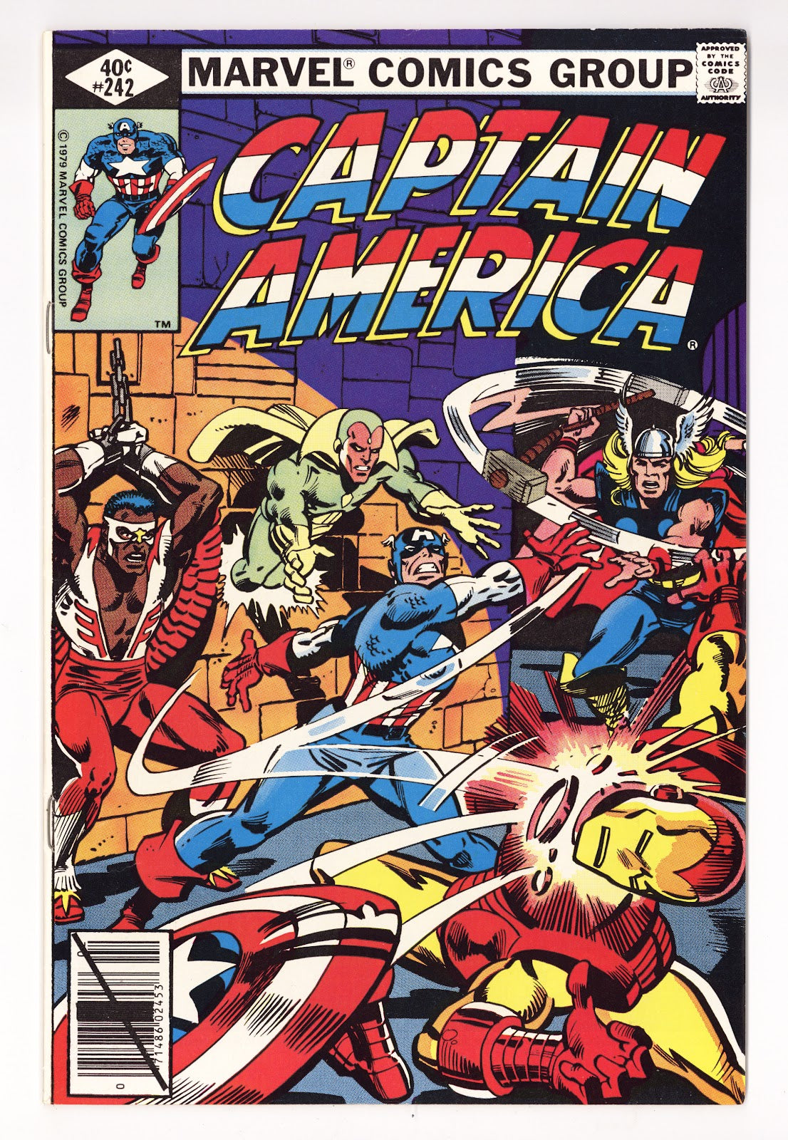 Captain America Vol 1 242  Mid Grade   (1980)     