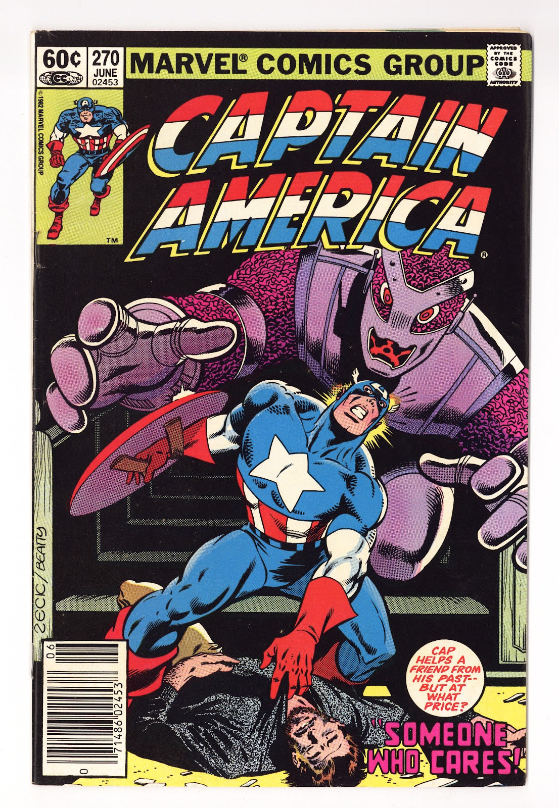 Captain America Vol 1 270  Mid Grade   (1982)   Newsstand