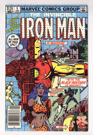 Iron Man Annual Vol 1 5 Mid Grade (1982) Canadian Price Variant