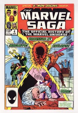 The Marvel Saga the Official History of the Marvel Universe 4 High Grade (1986) Direct