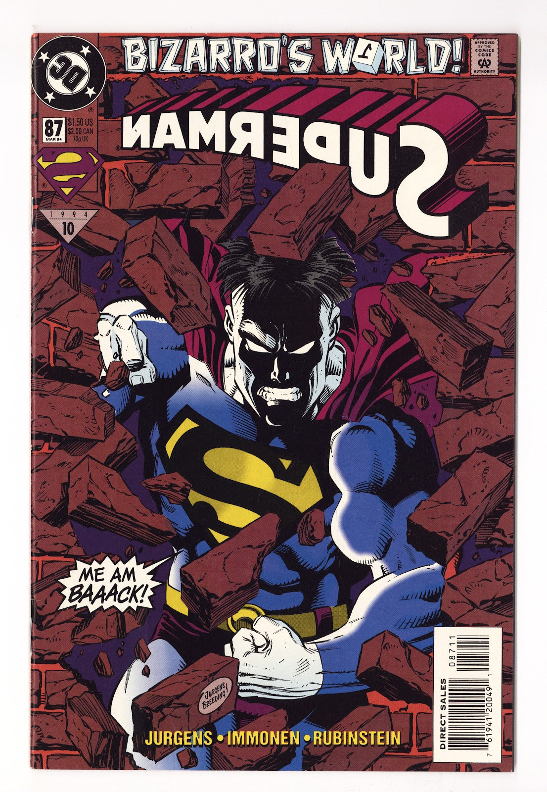 Superman Vol 2 87  High Grade   (1994)     