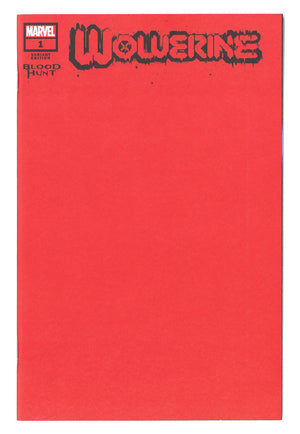 Wolverine: Blood Hunt 1 High Grade (2024) Blood Red Blank Variant
