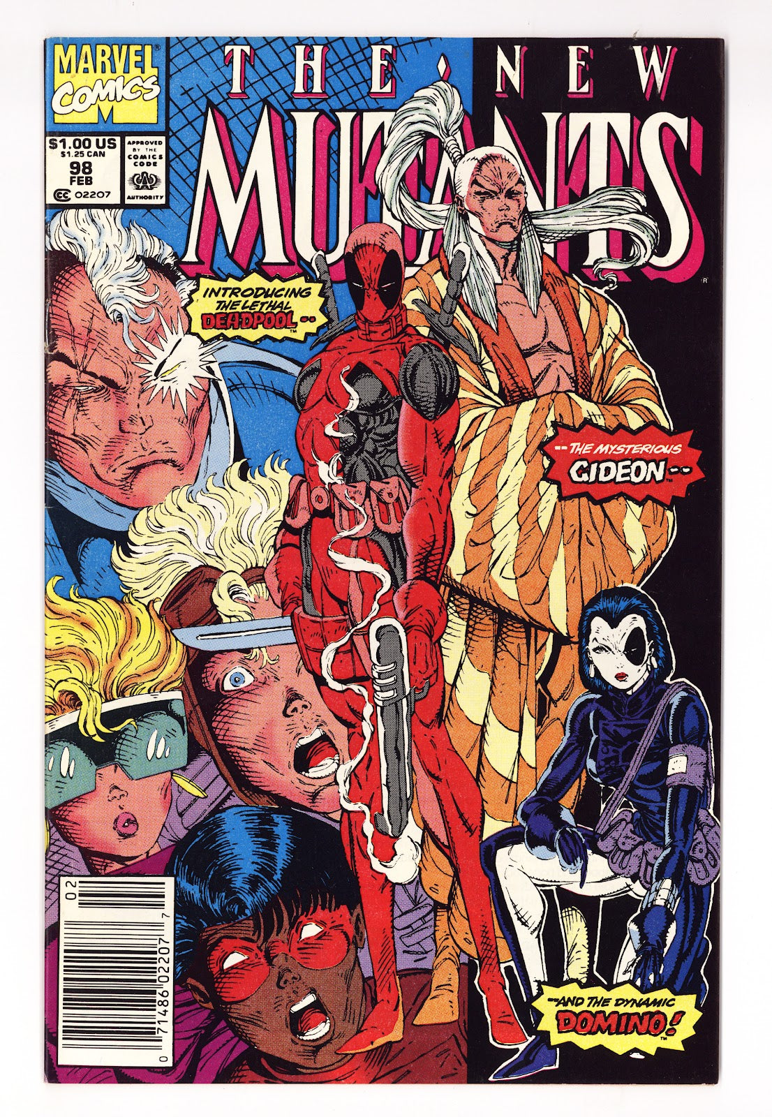 The New Mutants Vol 1 98  FN/VF (7.0)   (1991)   Newsstand  