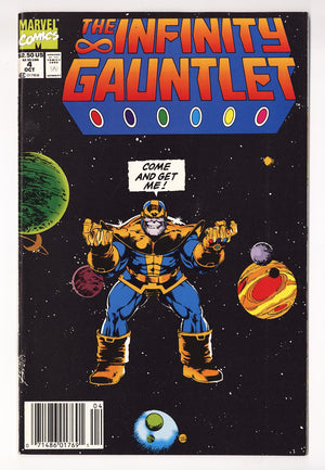 The Infinity Gauntlet Vol 1 4 VF (8.0) (1991) Newsstand