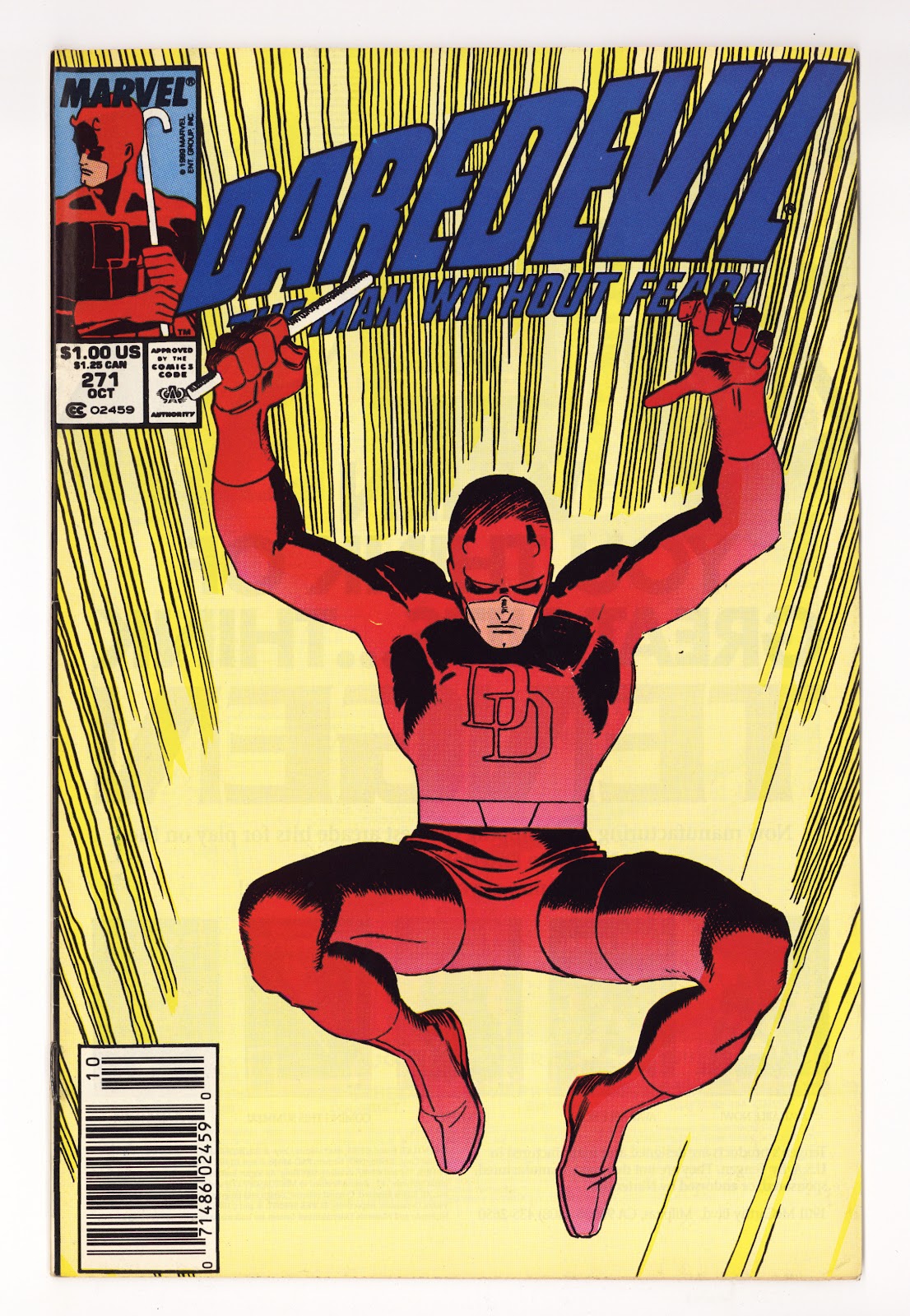Daredevil Vol 1 271  Mid Grade   (1989)   Newsstand