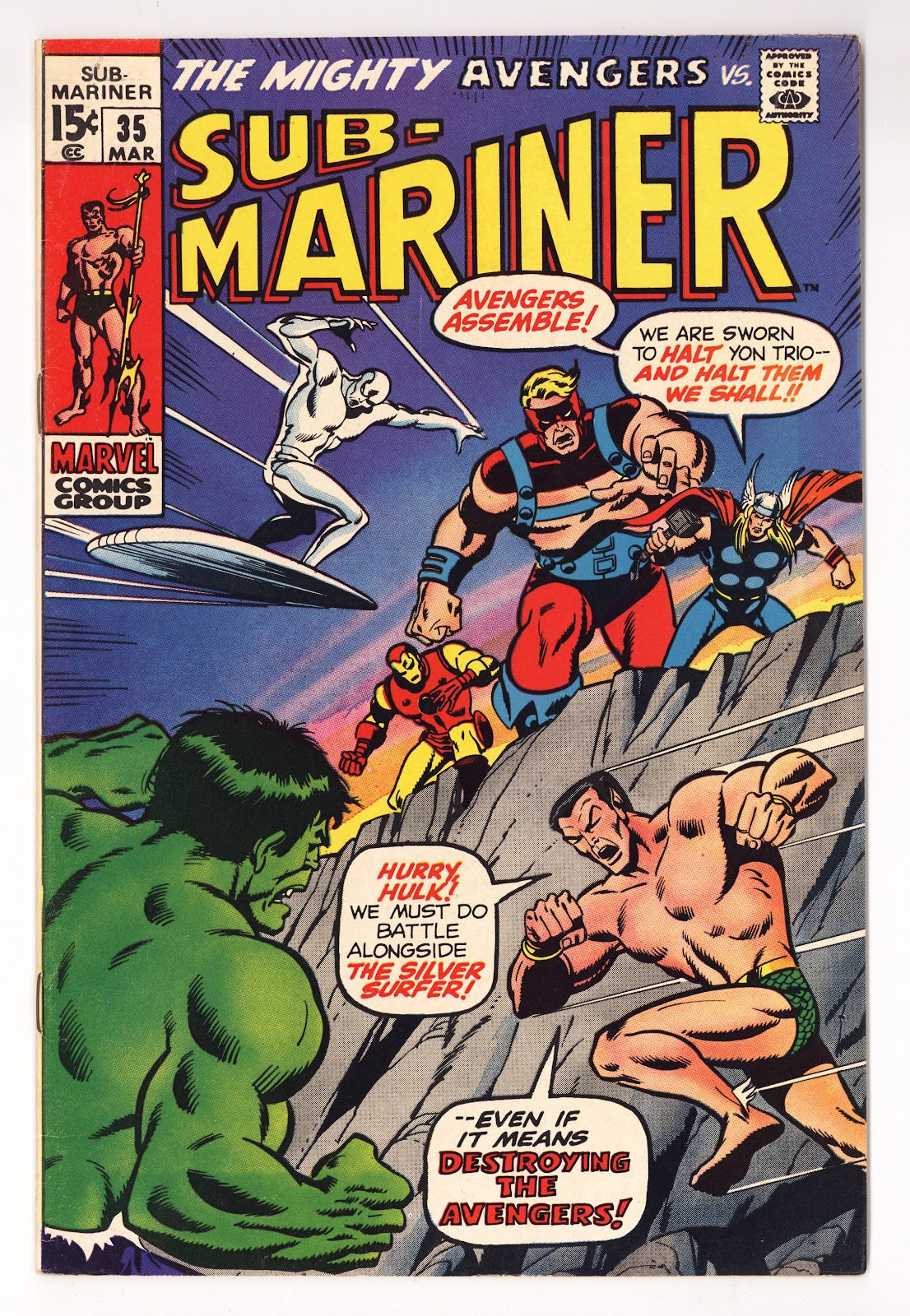 Sub-Mariner Vol 1 35  FN/VF (7.0)   (1971)     