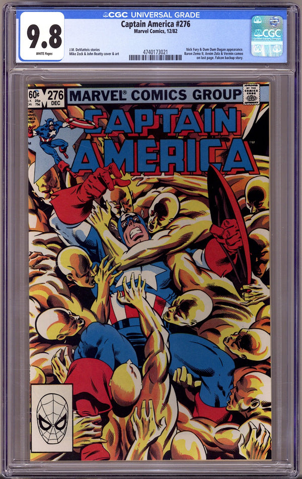 Captain America Vol 1 276 CGC 9.8 (NM/M) (1982)