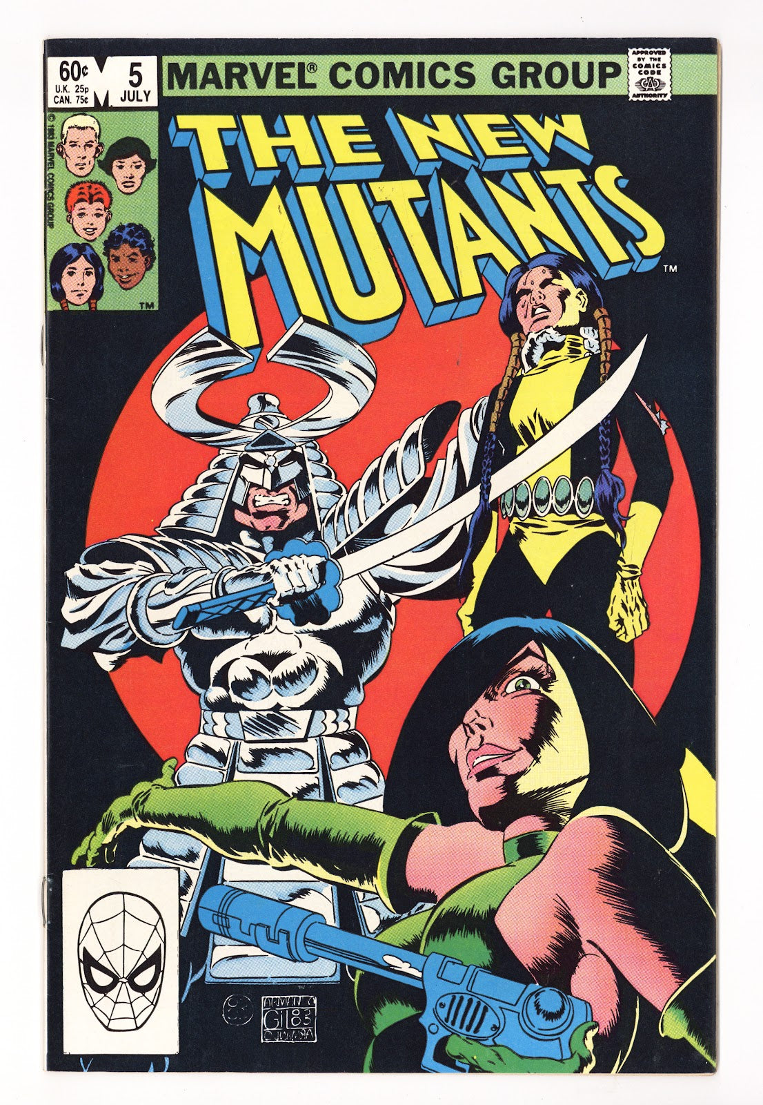 The New Mutants Vol 1 5 Mid Grade (1983) Direct 