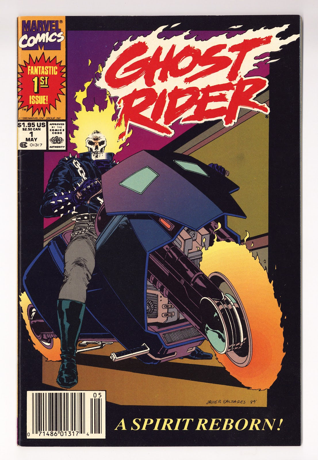 Ghost Rider Vol 2 1 FN (6.0) (1990) Newsstand 