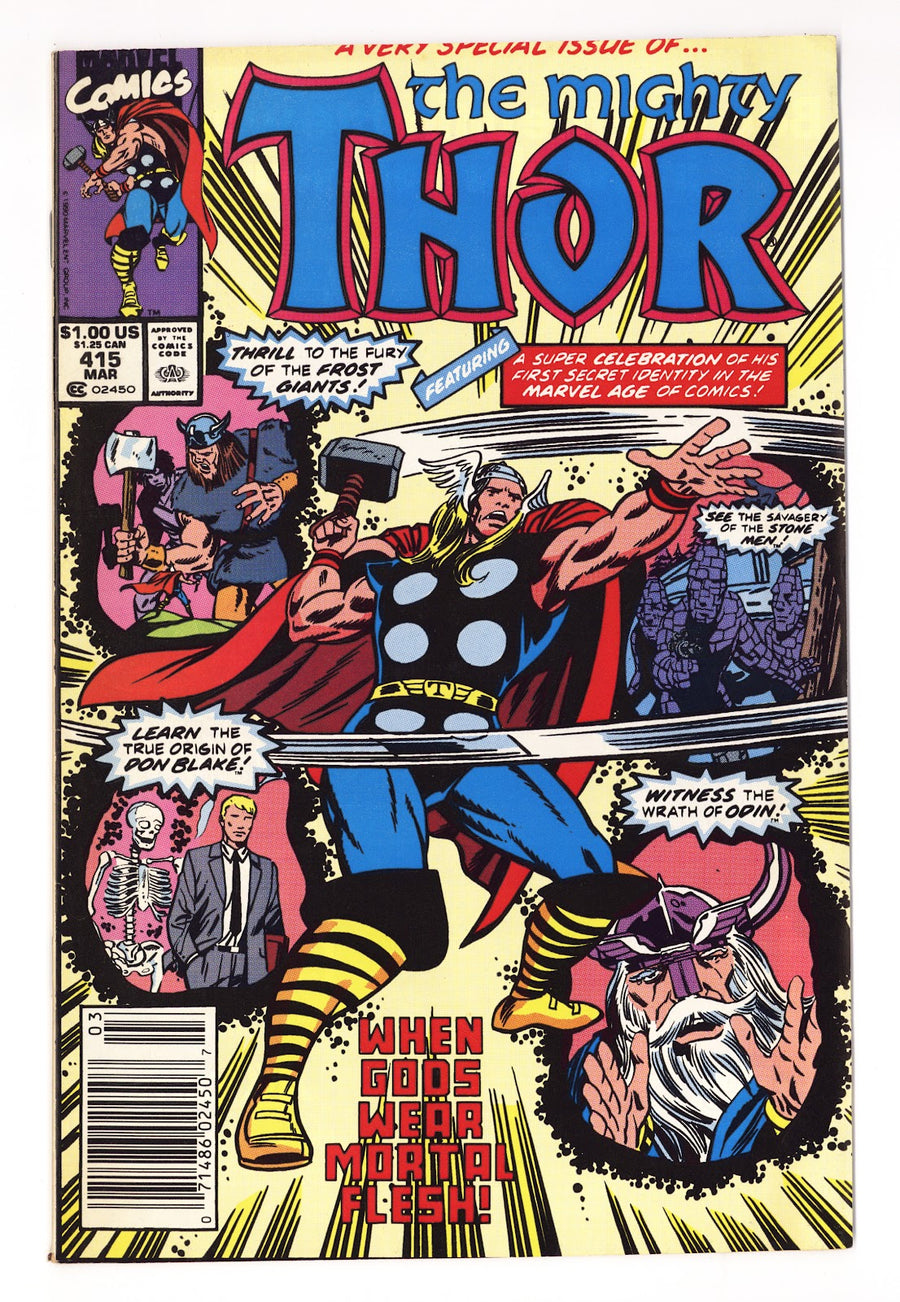 Thor Vol 1 415  Mid Grade   (1990)   Newsstand