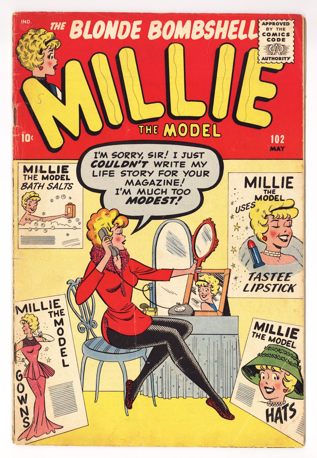 Millie the Model Comics Vol 1 102  VG (4.0) CF MIA  (1961)     