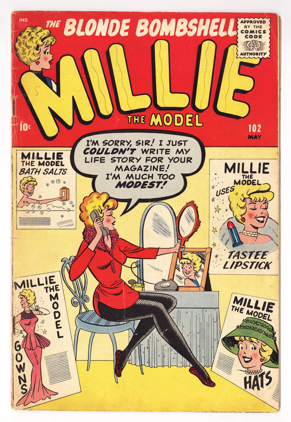Millie the Model Comics Vol 1 102  VG (4.0) CF MIA  (1961)