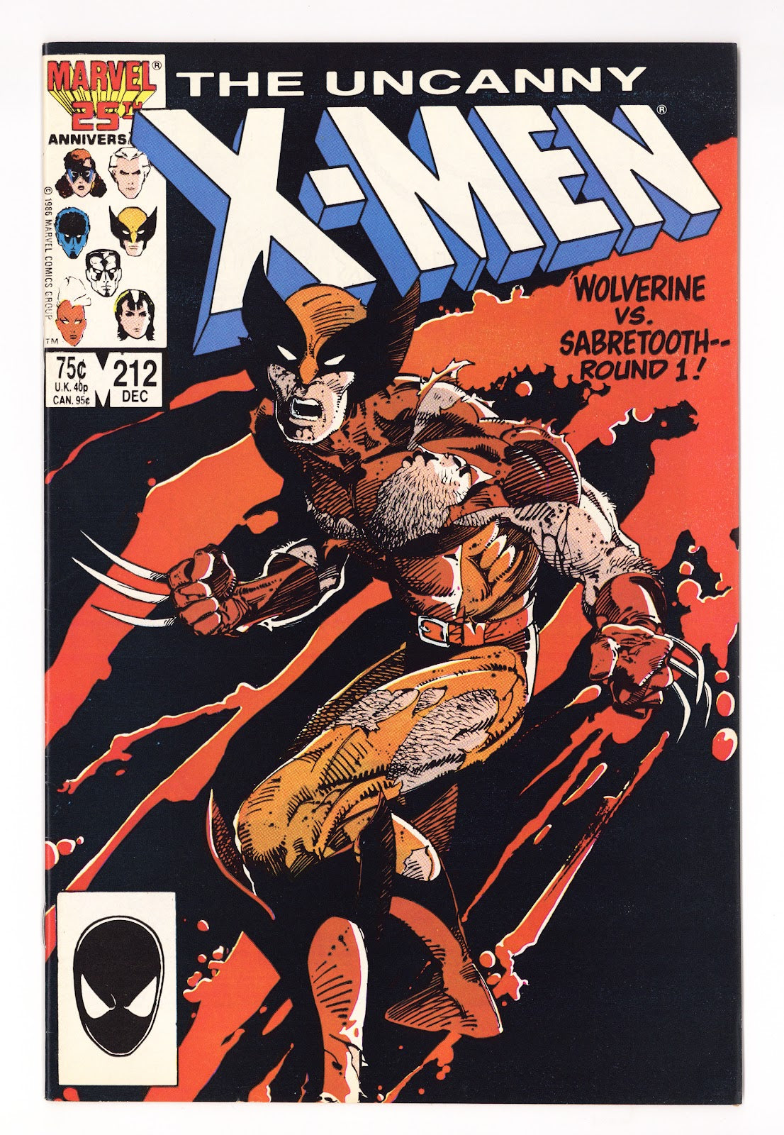 The Uncanny X-Men Vol 1 212  VF- (7.5)   (1986)     