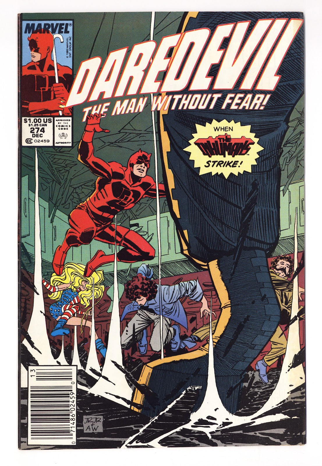 Daredevil Vol 1 274  Mid Grade   (1989)   Newsstand