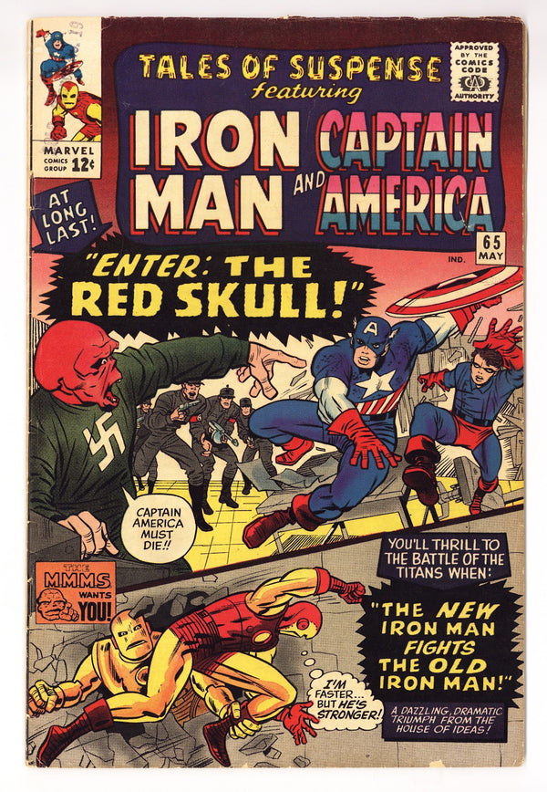Tales of Suspense Vol 1 65  VG+ (4.5)   (1965)