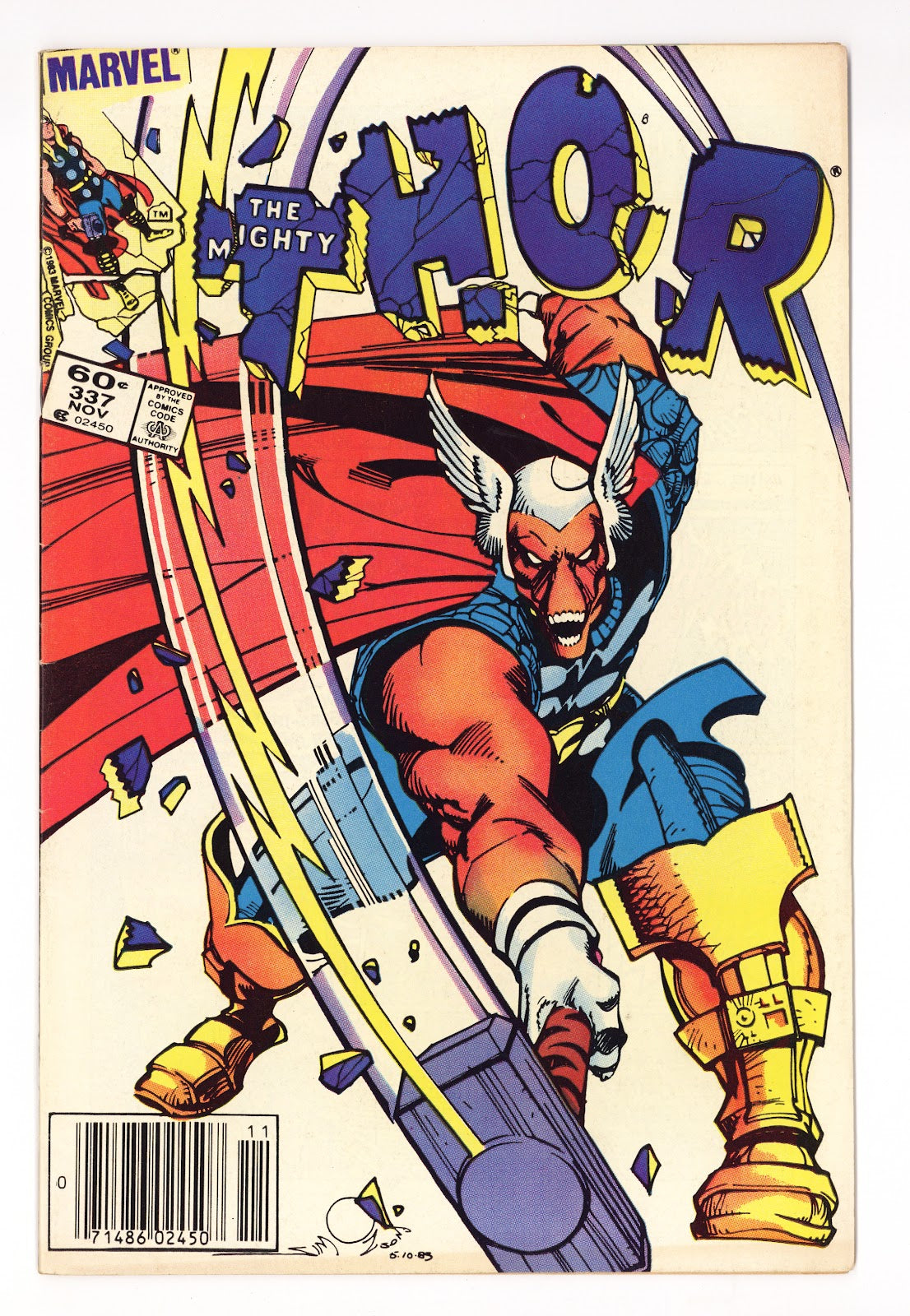 Thor Vol 1 337 FN+ (6.5) (1983) Newsstand 