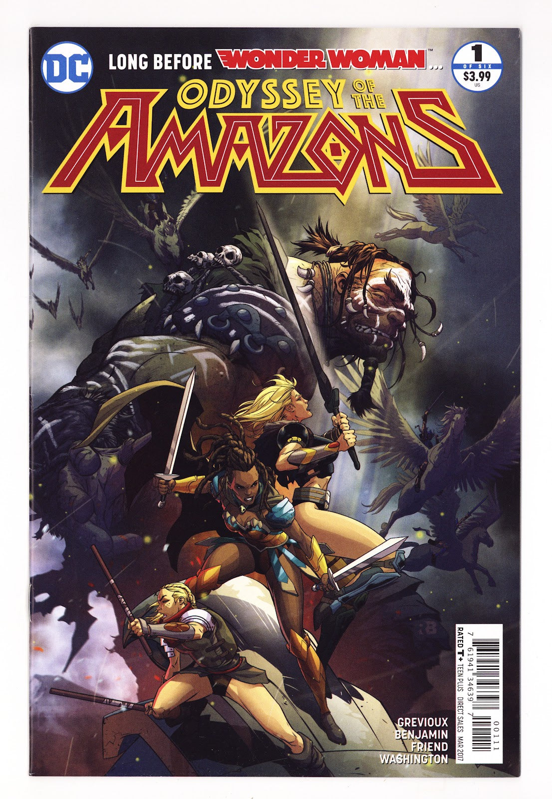 Odyssey of the Amazons 1 High Grade (2017) Ryan Benjamin Cover 