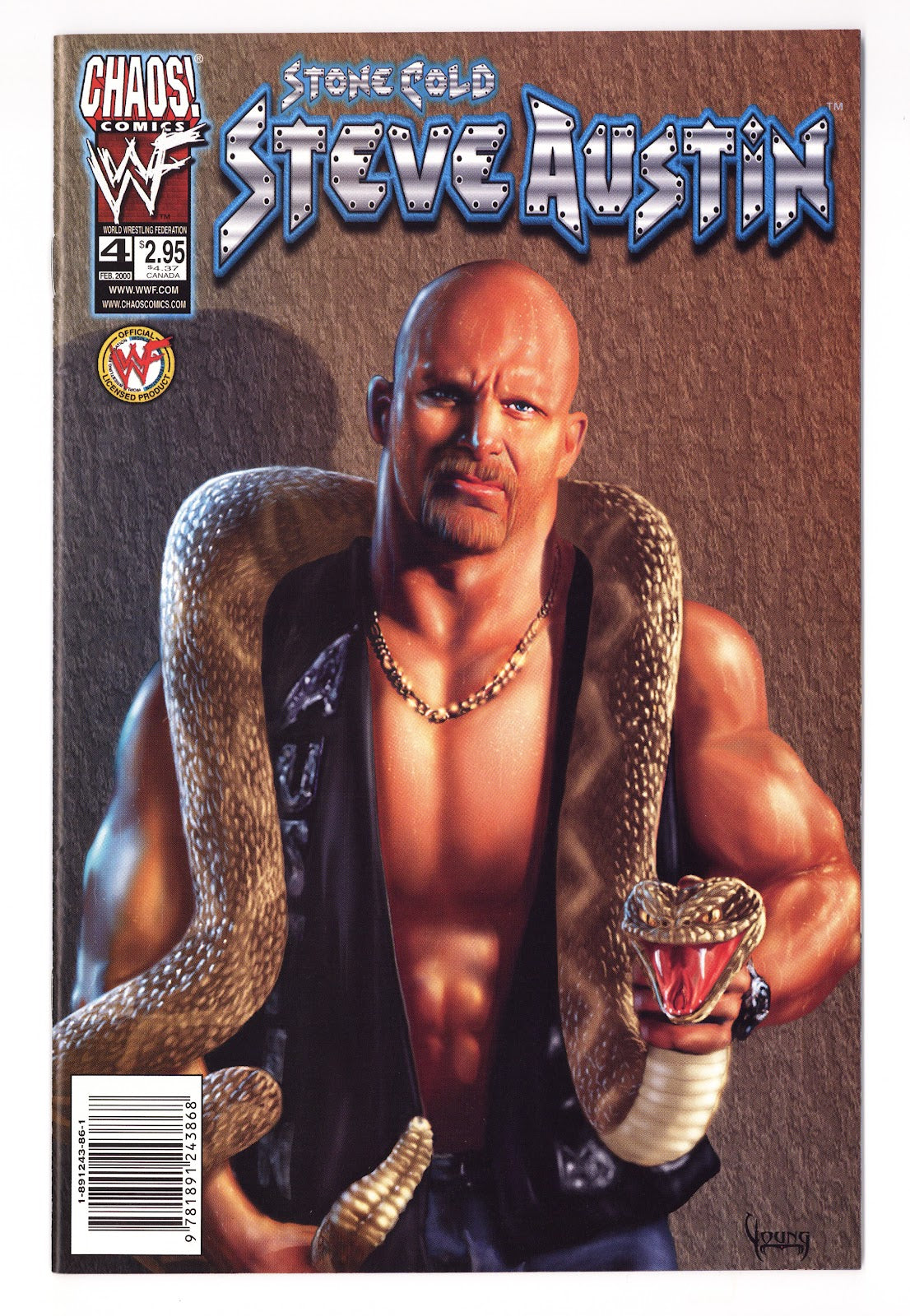 Stone Cold Steve Austin   4  High Grade   (2000) Young   Variant  