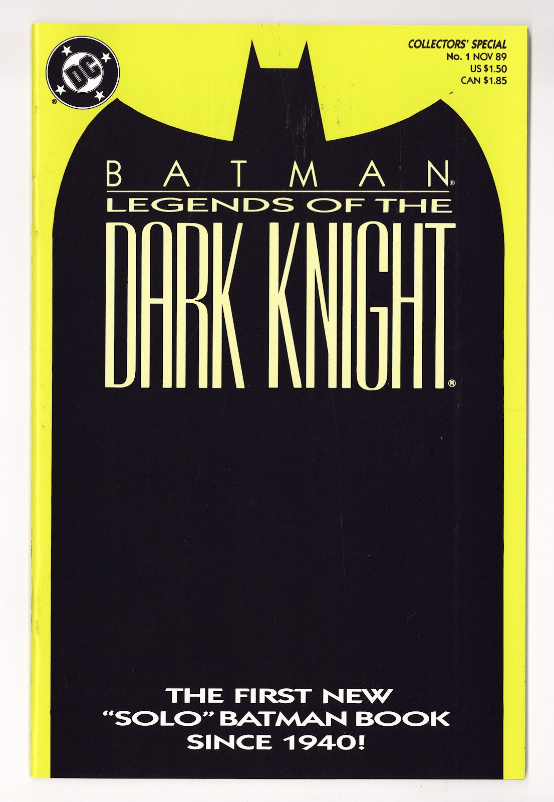 Legends of the Dark Knight   1  High Grade   (1989) Yellow   Variant  