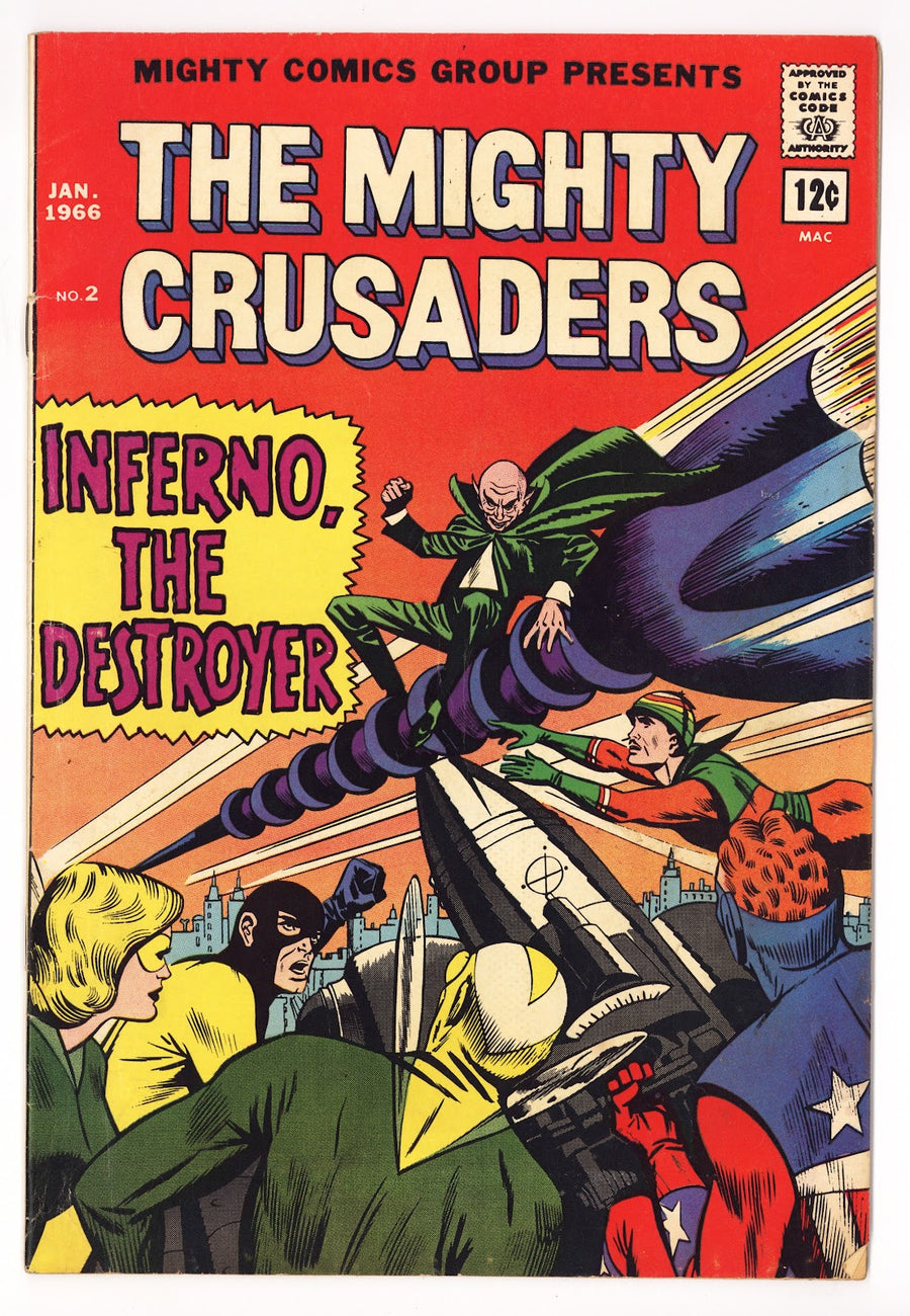 The Mighty Crusaders Vol 1 2 VG+ (4.5) (1965) 