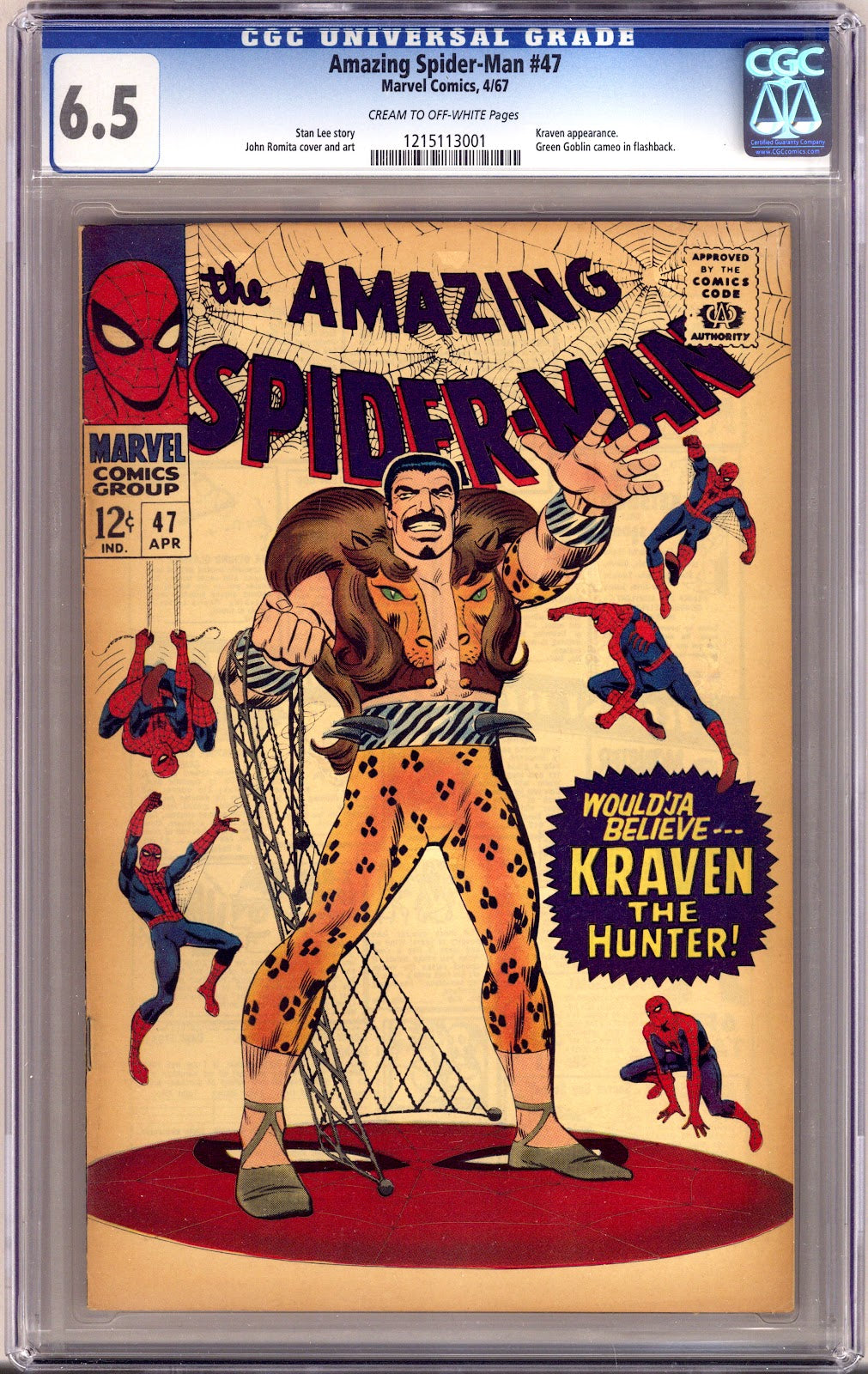 The Amazing Spider-Man Vol 1 47 CGC 6.5 (FN+)   (1967)