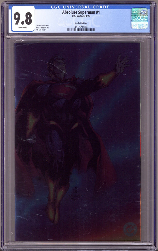 Absolute Superman 1 CGC 9.8 (NM/M) (2025) Lee Foil Variant