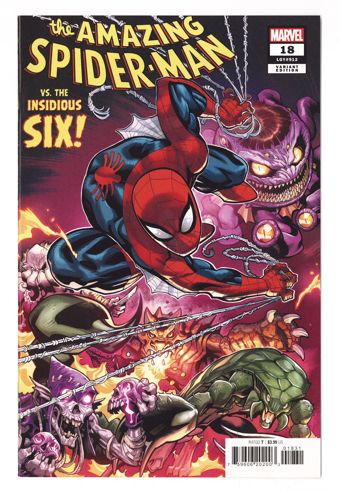 The Amazing Spider-Man Vol 6 18 (912) High Grade (2023) McGuinness Variant 
