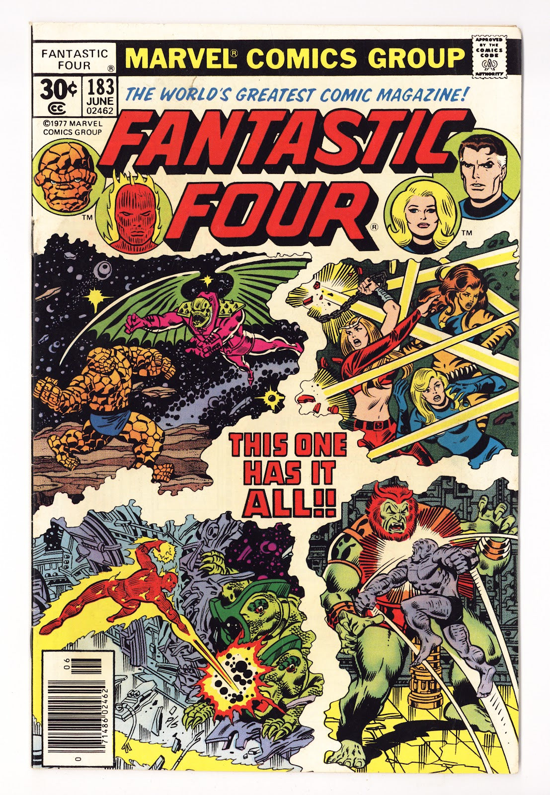 Fantastic Four Vol 1 183  Mid Grade   (1977)   30¢  
